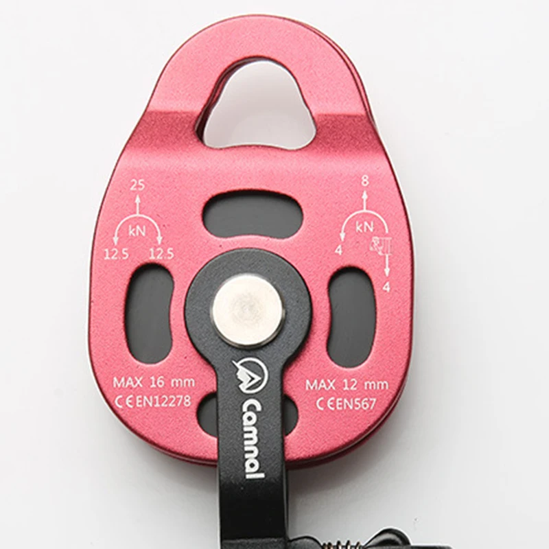 

25KN Rope Pulley Rock Climbing Rescue Device Equipment Gear Safety Outdoor Lift Pulling Coupling Rope Clamp 19cm Ч 7.5cm