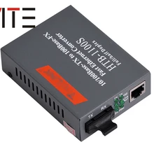2 шт./лот конвертер HTB-1100S 25 км 10/100 Мбит/с RJ45 одиночный режим дуплекс волокно TX RX SC оптический медиа конвертер 1550nm-TX 1550nm-RX