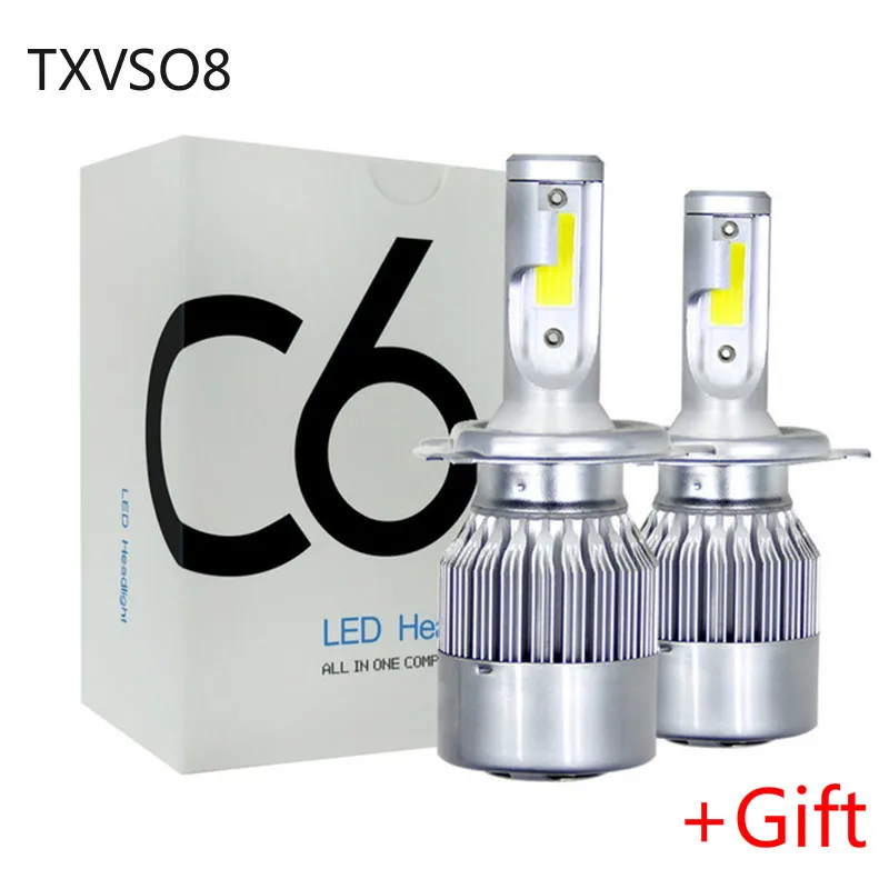 

2x LED Headlight H1 H3 H4 H7 H8 H9 H11 9005 9006 9012 9004 9007 H13 880 881 Car Headlight Bulbs 6000K C6 95M