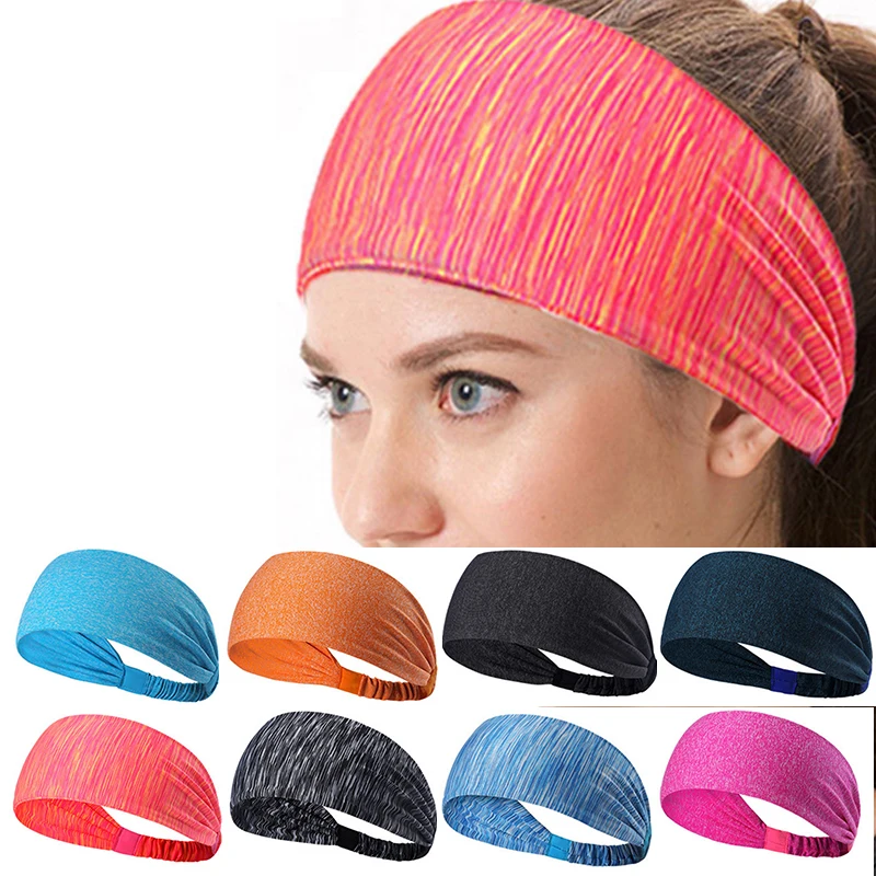 

Sale Elastic Wide Sport Yoga Headbands Hairband For Woman Comfortable Fashion Knotted Turban Hair Accessories High Quality