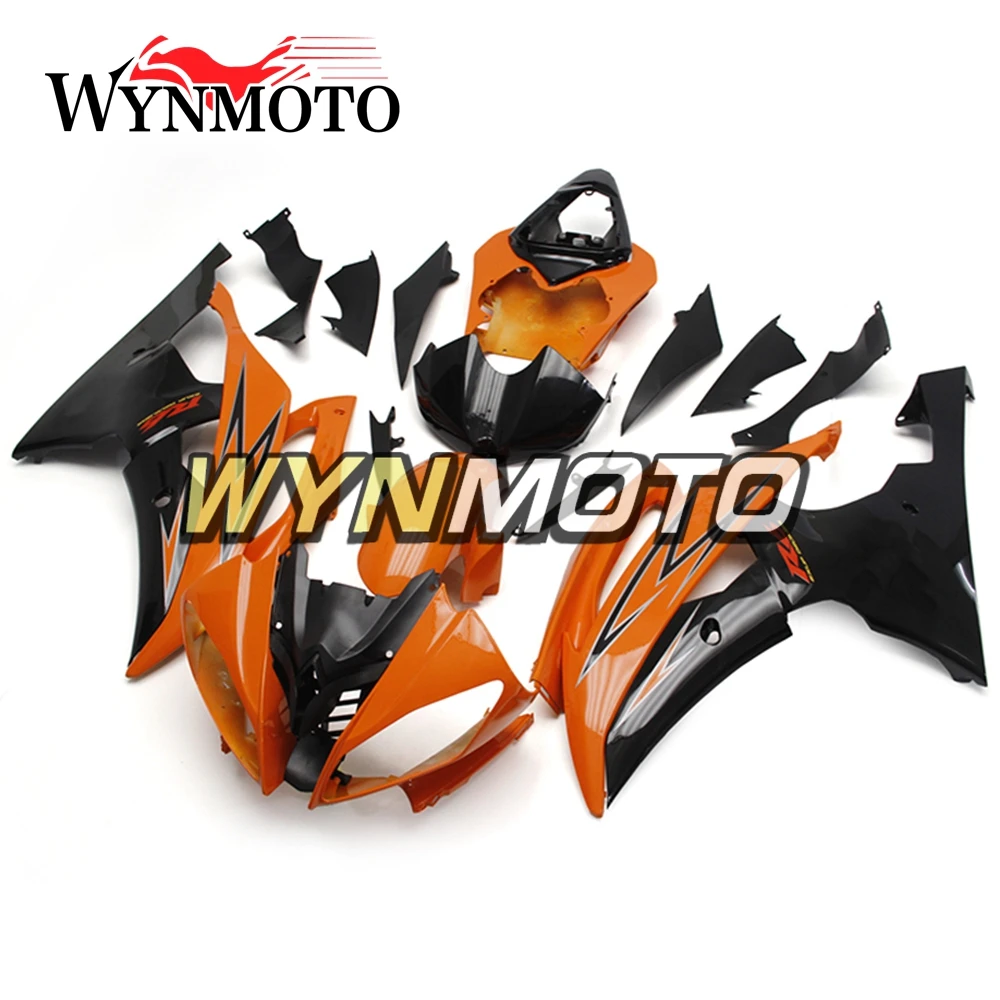 

Complete Fairings Kit For Yamaha R6 2008-2016 08-16 Year Injection ABS Plastics Black Orange Bodywork Motorbike Frames Cowlings