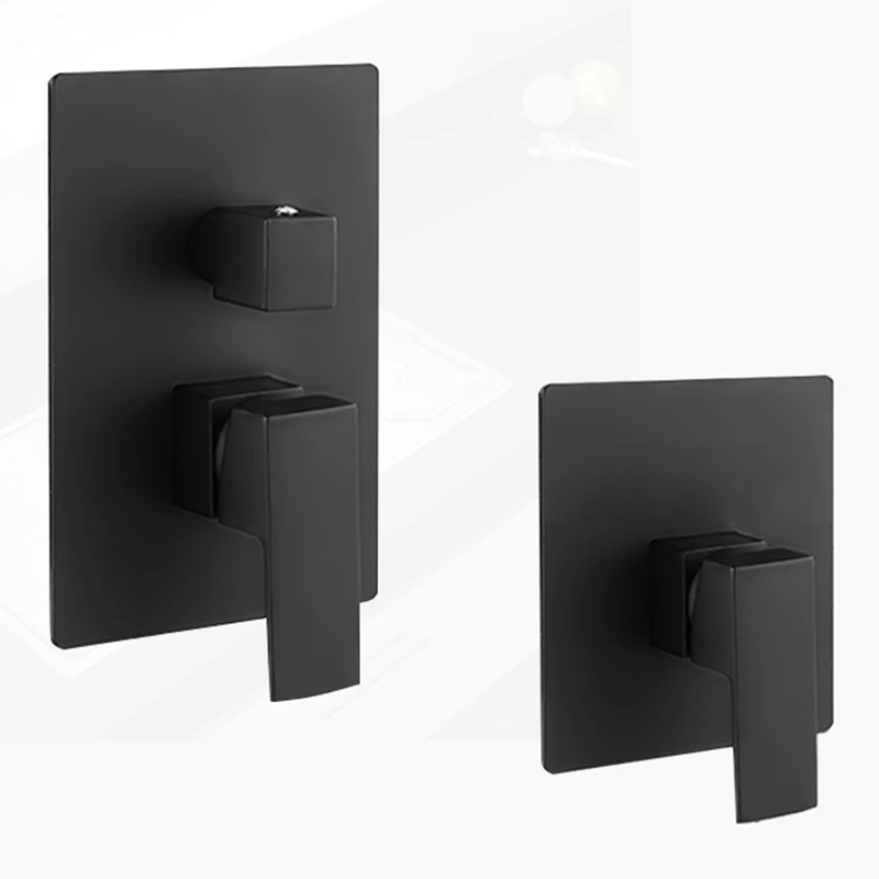  BAKALA Single Handle Black One Two Three Function Solid Brass Wall Mount Shower Mixer Control Valve