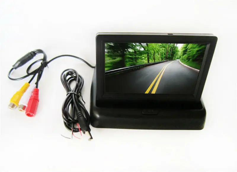 HD видео авто парковка 4," зеркало заднего вида монитор+ обратный CCD камера заднего вида для Ford Mondeo Fiesta Focus S-Max KUGA