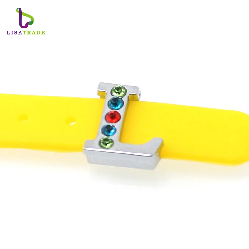 8 мм смесь стразов Слайд буквы 20 шт./лот подходит DIY браслет и LSSL015|bracelet bracelet|wristbands