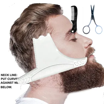 

men Razors Beard Shaper Transparent-Works With Any Beard Professional bearded Razor Trimmers Or Clipper Dropshipping #ZC
