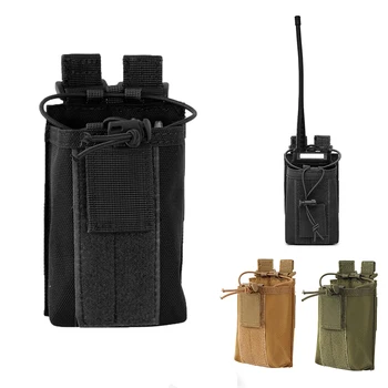 

Multi-function Molle Tactical Pouch Holster 1000D Nylon Portable Walkie-talkie Bag Universal Pouch Outdoor Sports Accessory Bags