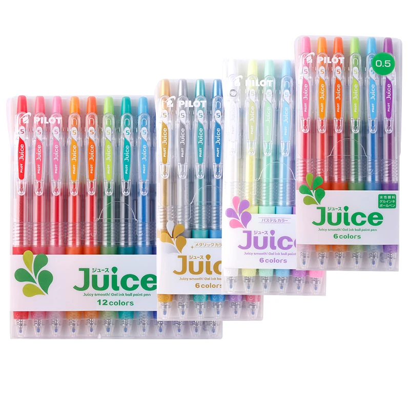 Ручка Pilot Juice LJU-10UF 0,5 мм многоцветная гелевая шариковая ручка Япония 12 цветов/набор 6 цветов/набор офисные и школьные принадлежности