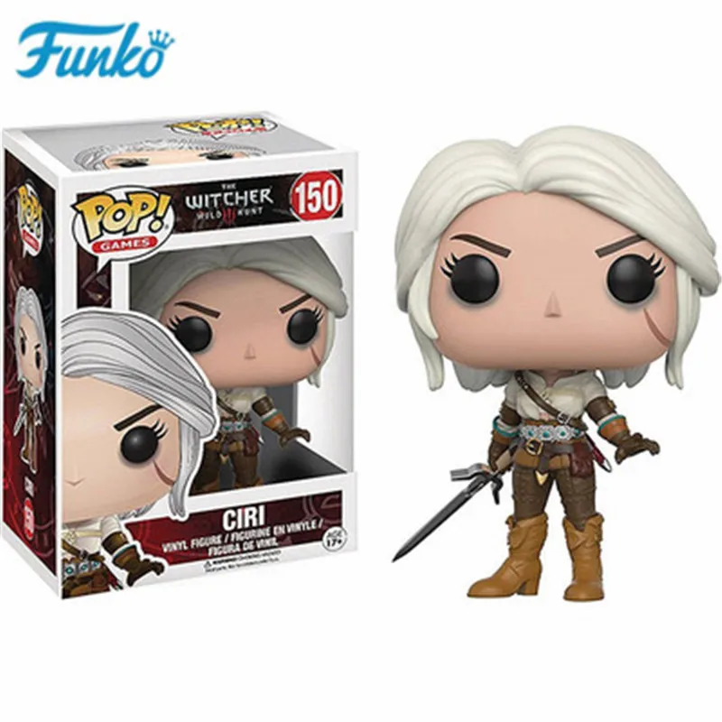 Ceny Funko pop wiedźmin 3 dzikie polowanie postać #151 Eredin #150 Ciri #149 Geralt zabawki figurki akcji model kolekcjonerski prezent