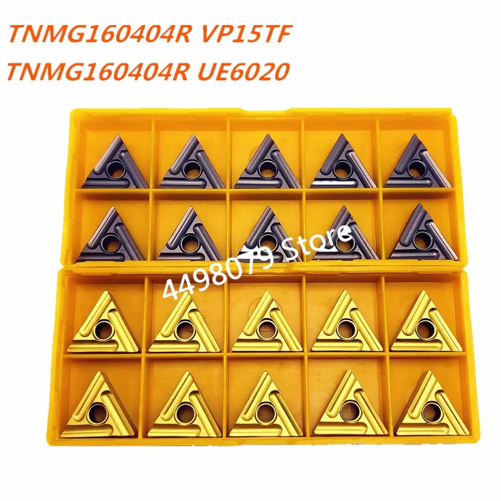 

TNMG160404R VP15TF/UE6020 High Quality Carbide Inserts External Turning Tools Metal Turning Tools Machine Tool Parts Lathe Tool