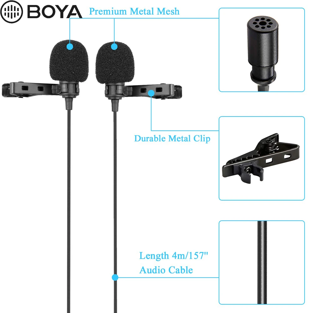 BOYA BY-M1 BY-M1DM BY-MM1 по M1 петличный микрофон Камера видео Регистраторы для iPhone смартфона, перчатки для цифровой зеркальной камеры Canon Nikon DSLR записывающая видеокамера с масштабированием