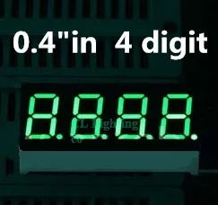 

0.4 inch 4 Bit pure Green Digital Tube LED Display 7 Segment Common anode 0.4" 0.4in digital display