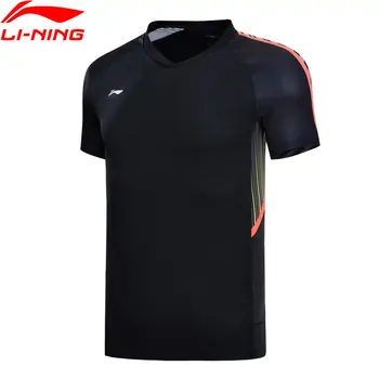 

Li-Ning Men Badminton Jerseys National Team Sponsor Regular Fit 100% Polyester li ning LiNing Sports T-Shirt AAYN165 MTS2779