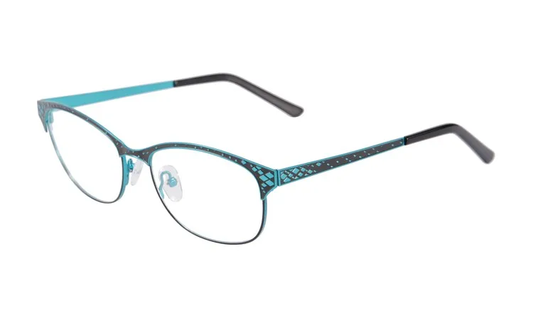Новые брендовые дизайнерские двухцветные очки из нержавеющей стали для женщин Gafas Ретро винтажные очки для близорукости, оптические оправы SR8003