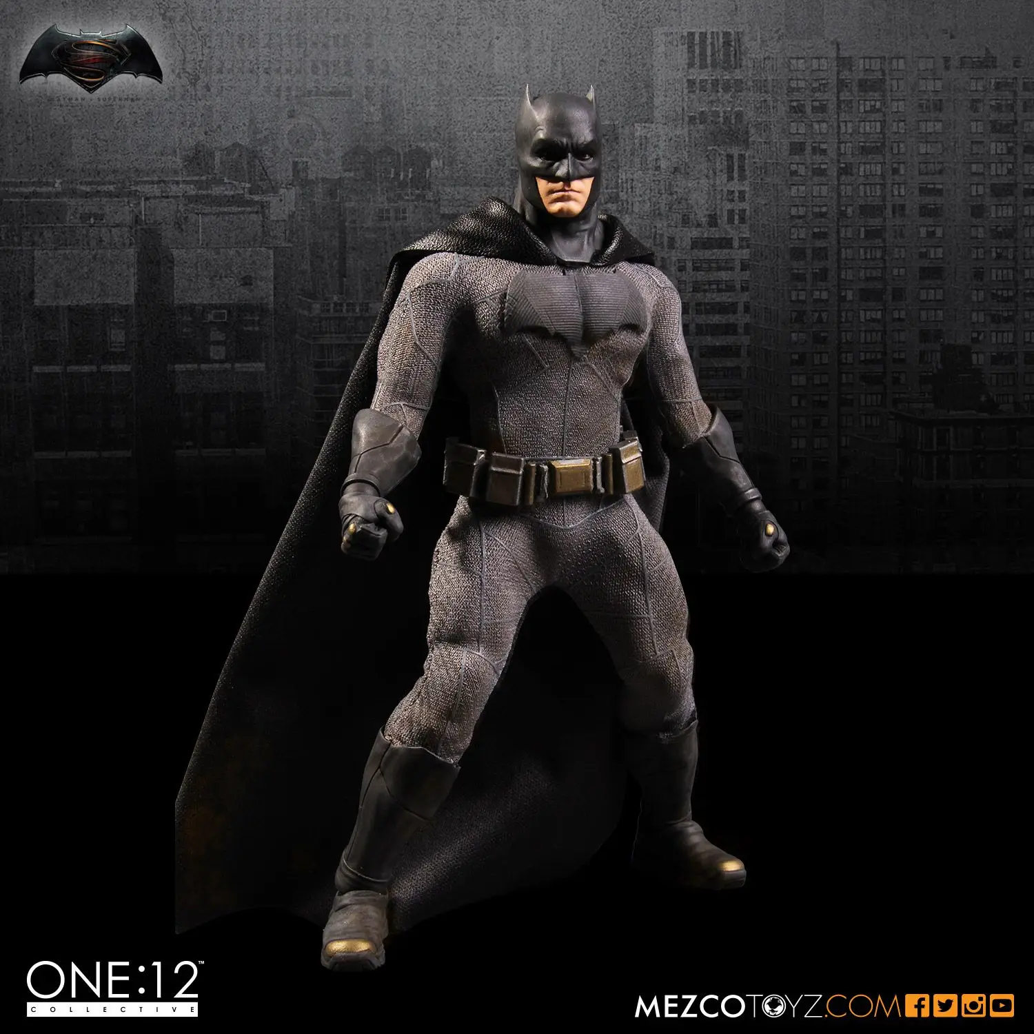 Mezco Dawn of Justice: Бэтмен один: 12 коллективные высококачественные игрушки BJD для мальчиков