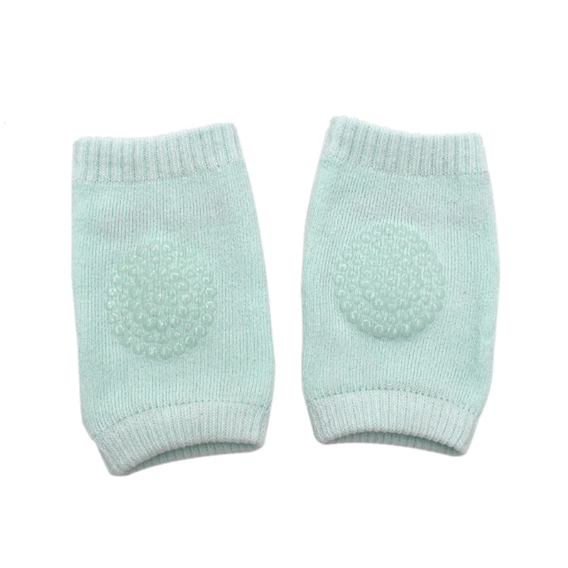 1 пара носков для маленьких мальчиков и девочек комплект для новорожденных, Дети наколенные подушечки для колена мягкий коврик для ползания - Цвет: Green