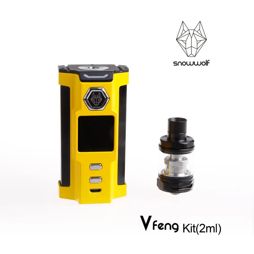 

2pcs/lot Snowwolf Vfeng electronic cigarette kit 230W cool handle starter e cigarette with atomizer e-cigarettes vape mod box