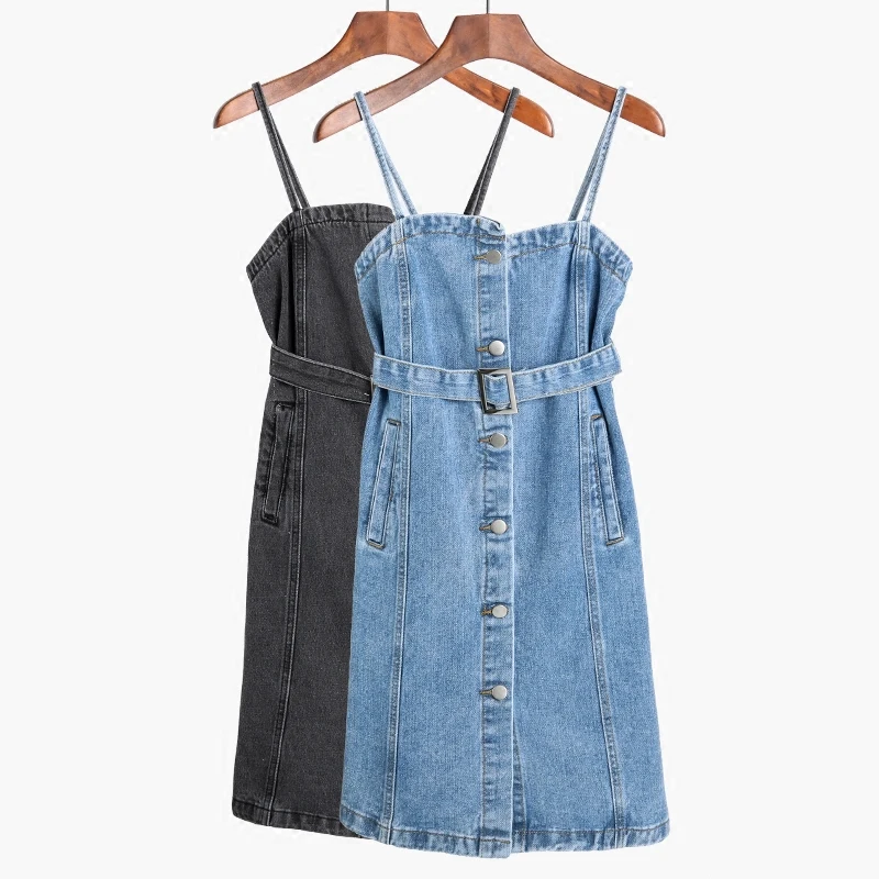 black jean dress overalls