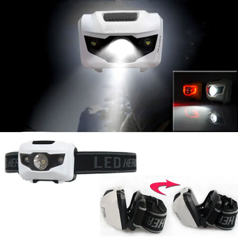 Newest 900Lumens 4Mode Waterproof R3+2 LED Headlight Head Lamp Torch Light Headlamp