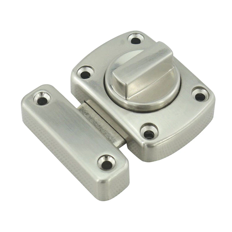 Stainless Steel Door Security Chain Guard Fastener Door Latch Locks for Home Safety WC Bathroom Door Lock W/Screw