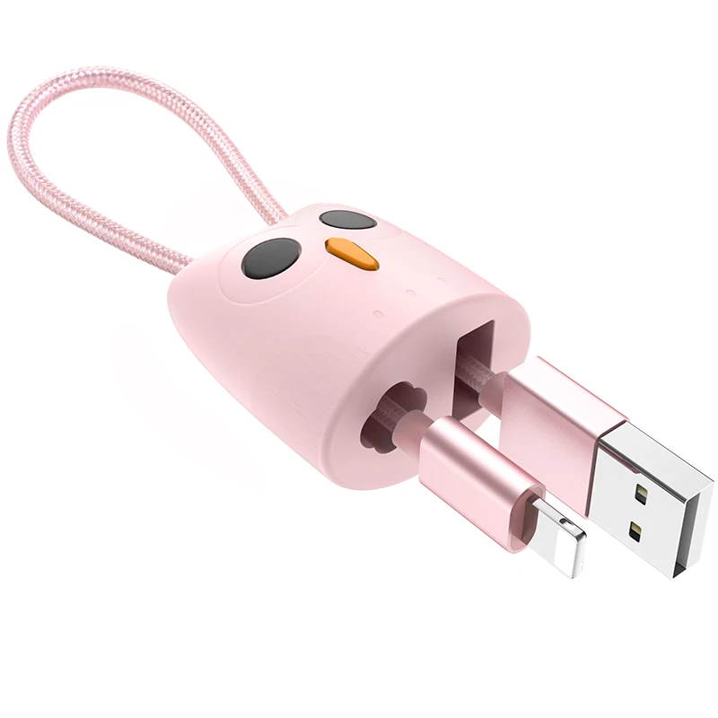 HOCO USB кабель для iPhone, зарядный кабель, двойное USB зарядное устройство для iPhone 5S 6 7 8 XS XR 2.4A зарядное устройство - Цвет: 24cm Pink