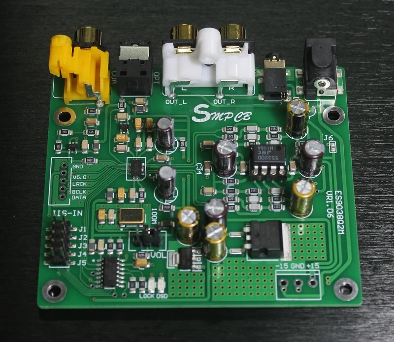 ES9038 Q2M DAC DSD декодер IIS 384 кГц коаксиальный волоконный DOP для Hi Fi усилителя аудио/OLED