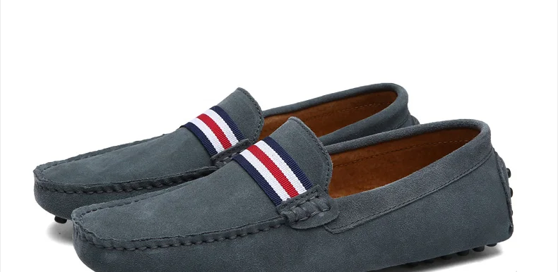 Мужские кожаные лоферы; mocassin homme Mocasines Hombre; мокасины-лодочки; обувь для вождения; замшевые лоферы для мужчин; mokazyny Mocassim Masculino