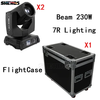 

FlightCase with 2pcs Beam 230W 7R DMX512 Stage Effect Lighting Good For DJ Disco Party Dance Floor Any Mobile Rode Case Packaged