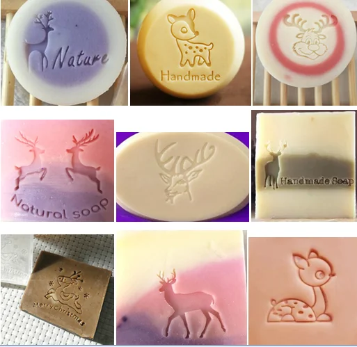 

deer natural handmade soap acrylic seal Mini DIY natural organic glass stamp chapter