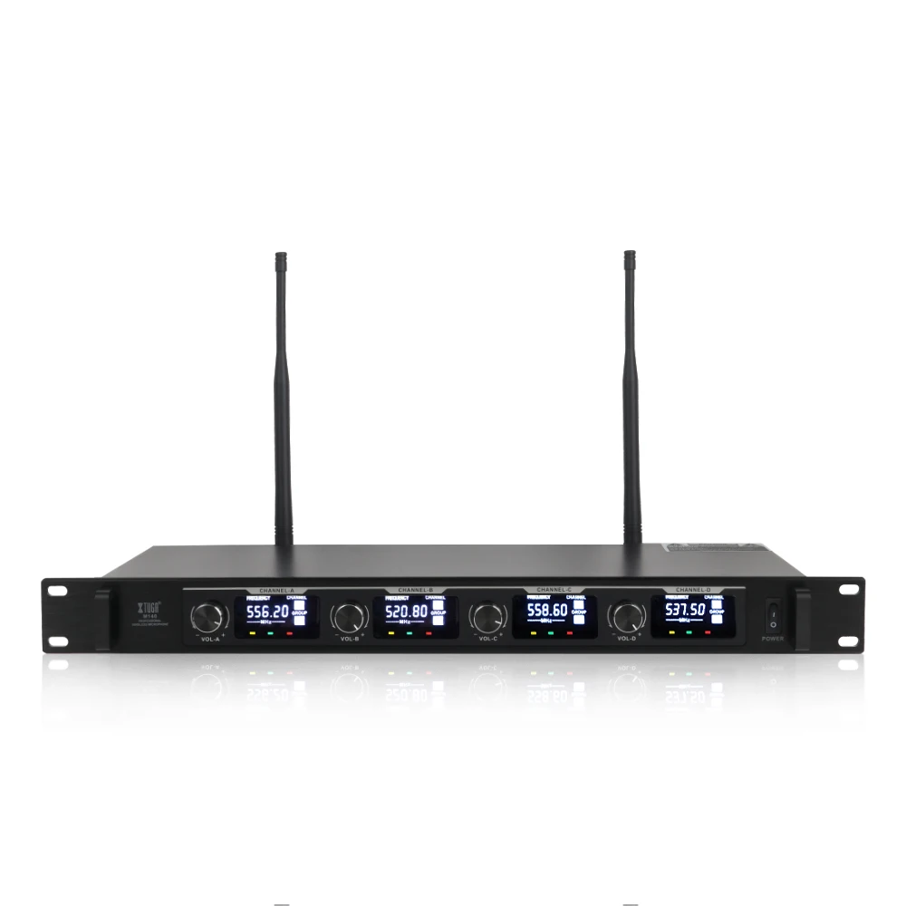XTUGA CM140 UHF 4 Channels Professional Gooseneck