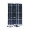 20W 12V Solar Panel Double USB Power Bank Board External Battery Charging Solar Cell Board Crocodile Clips Car charger 1