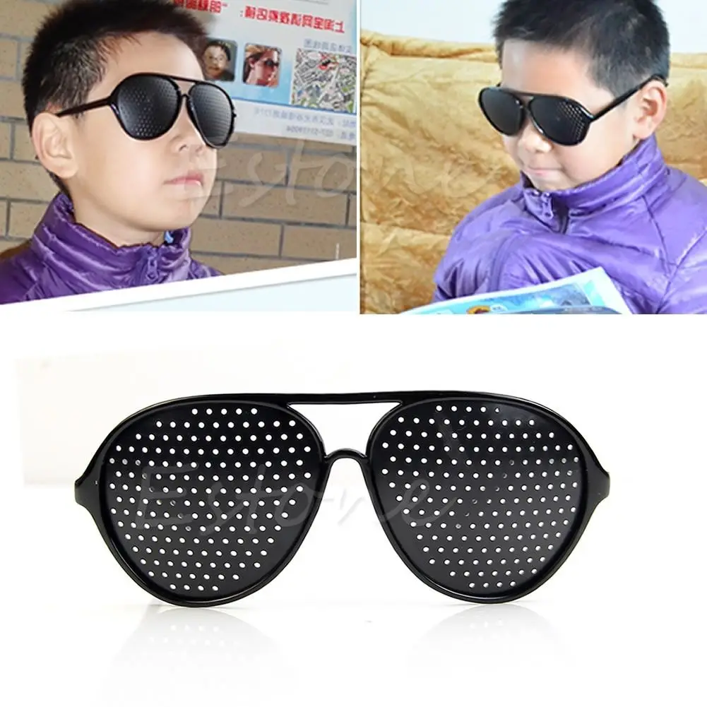 

Child Brand New Alloy Anti-Fatigue Vision Care Eyesight Improver Pinhole Glasses Hole Eye Glasses