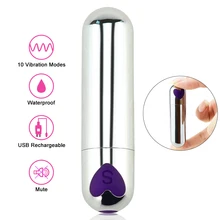 10 velocità Mini Vibratore Piccolo Proiettile Massager del Punto di G Del Giocattolo Del Sesso per la Donna Clitoride Stimolatore Adulti Prodotto USB di Ricarica Impermeabile