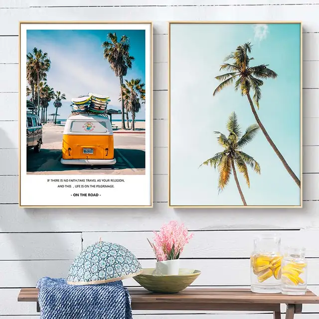Us 5 59 Tropical Sea Palm Tree Wall Art Canvas Painting Travel Landscape Nordic Poster Motivational Prints Decorative Picture Home Decor In Us 5 59 Tropical Sea Palm Tree Wall Art Canvas Painting Travel Landscape Nordic Poster Motivational Prints Decorative Picture Home Decor In