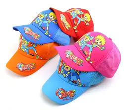 Детские шляпы для мальчиков и девочек 2019 Новая мода мультфильм дышащая сетчатая шляпа лето милый мультфильм Детские тени бейсболка