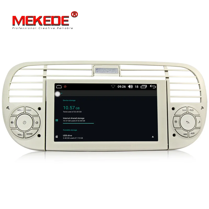 Mekede android8.0 автомобильный мультимедийный плеер для Fiat 500 2007- Восьмиядерный 32 ГБ rom с Wi-Fi bluetooth радио