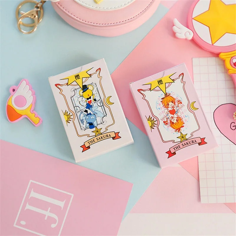 Манга Аниме Cardcaptor 2 Poker Sakura Clow прозрачная карта карты игральные Настольный
