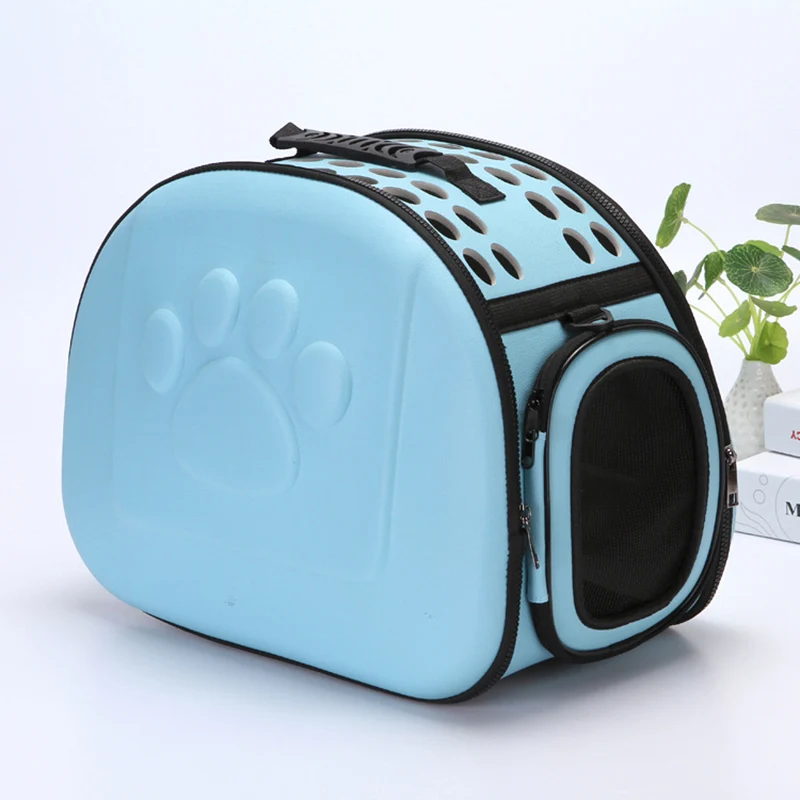 CAWAYI питомник переноска для домашних животных для маленьких кошек собак Сумка для транспортировки корзина bolso perro torba dla psa honden tassen - Цвет: Синий