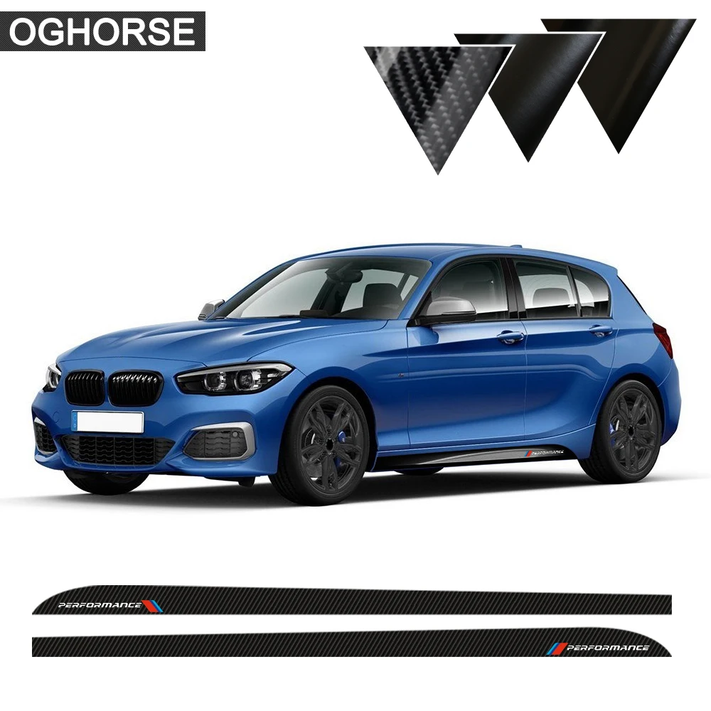 2X Side Stripes Sill Skirt Stickers Decal M Performance Sport for BMW 1 Series f20 f21 F40 118i 120i 125i 128i 135i Accessories