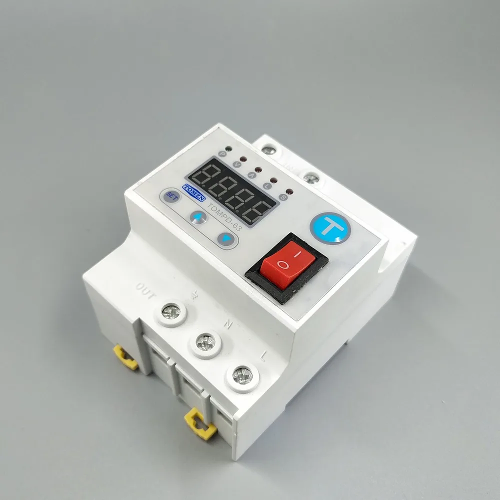 Реле напряжения 220-400в для защиты перенапряжения. Реле контроля напряжения 60а. Реле напряжения tomzn. Реле перегрузки напряжения. Реле от перенапряжения.