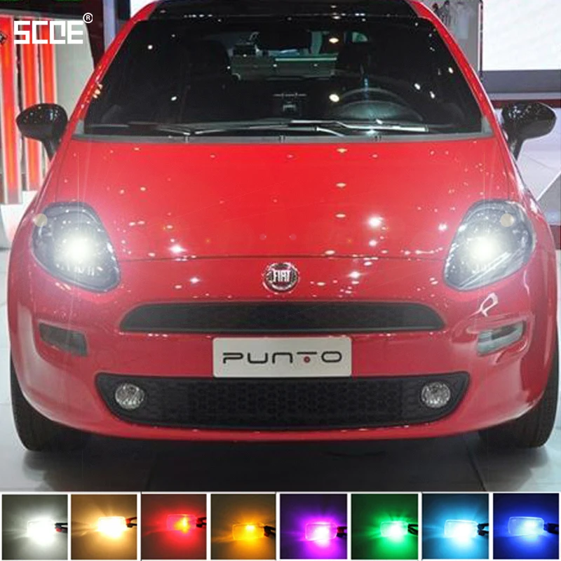 

For Fiat Grande Punto(199) Grande PuntoVan (199)SCOE 2X12SMD LED Front Parking Light Front Side Marker Light Source Car Styling