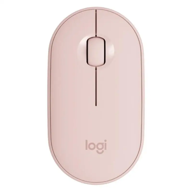Розовый Logitech Wireless Bluetooth Mouse 1000DPI 3 Buttons Thin Silent High Precision Optical Tracking Mice Fashion Women Mouse - Цвет: Розовый