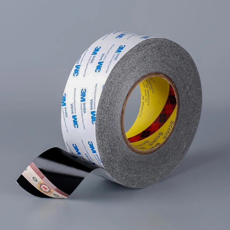

1Roll 3M 9448A Black Double Sided Tissue Tape For Repairing Cellphone Touch Screen Lcd Led Display Pannel Free Shipping