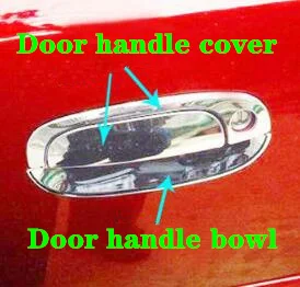 

High quality stainless steel car door handle protection cover+door handle bowl,door sills scuff plate For Kia Rio 2007-2011