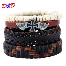 Ограниченная мальчиков стерлингового серебра рыболовный крючок Винтаж Скорость продавать через в европейском и американском стиле Для мужчин, кожаный браслет в едином положении во время занятий легкой атлетикой