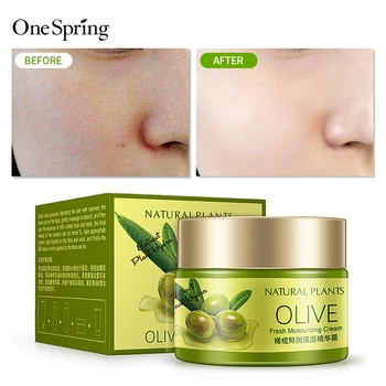 

HOT Olive fresh plant Essence Face cream for vitamins moisturizing. nutritious. Day cream against wrinkles for skin care