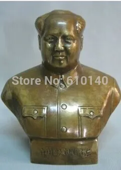 

bronze statue of China's collection of Chairman Mao