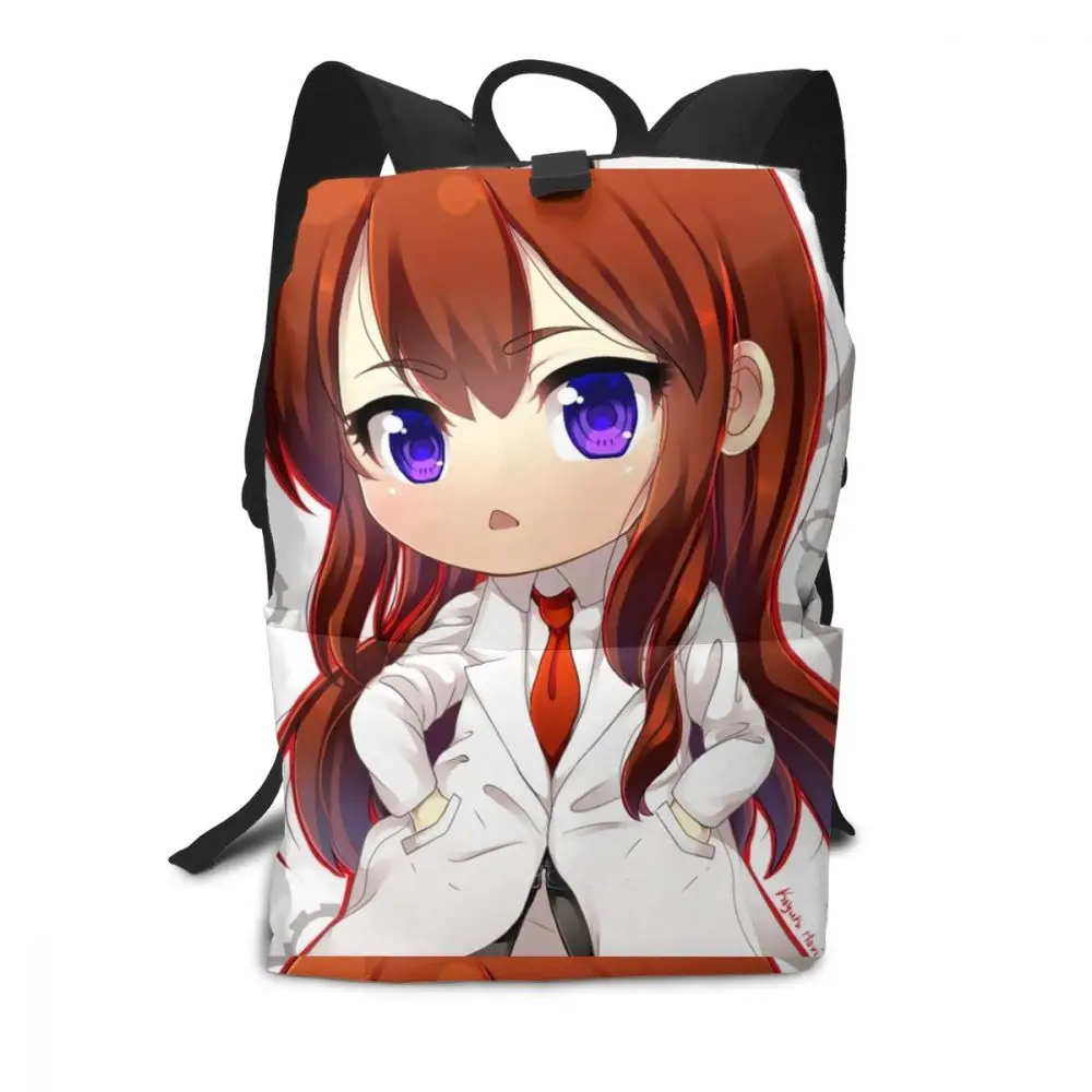 Рюкзак Steinsgate с принтом для мужчин и женщин модная Студенческая спортивная сумка