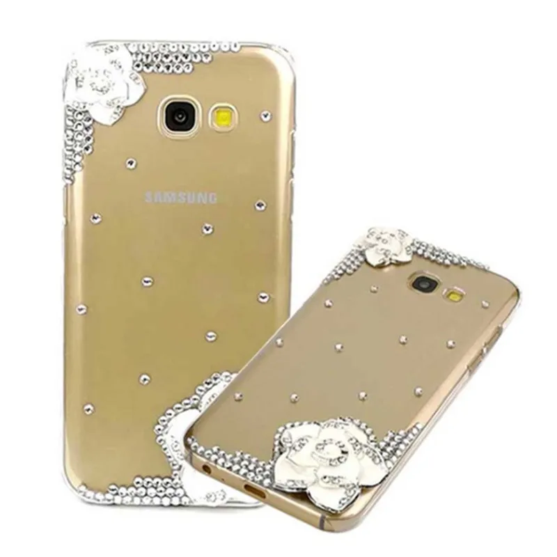 Роскошный модный блестящий чехол со стразами для Samsung Galaxy A3 A5 A7 A9 2016 2017 Алмазный
