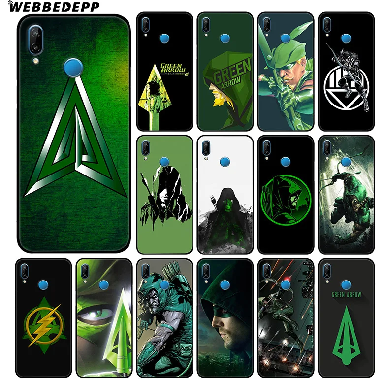 Мягкий ТВ-чехол WEBBEDEPP Green Arrow Для Huawei P30 P20 Pro P10 P9 Lite 2017 P Smart 2019 и Nova 3 3i Y9 |