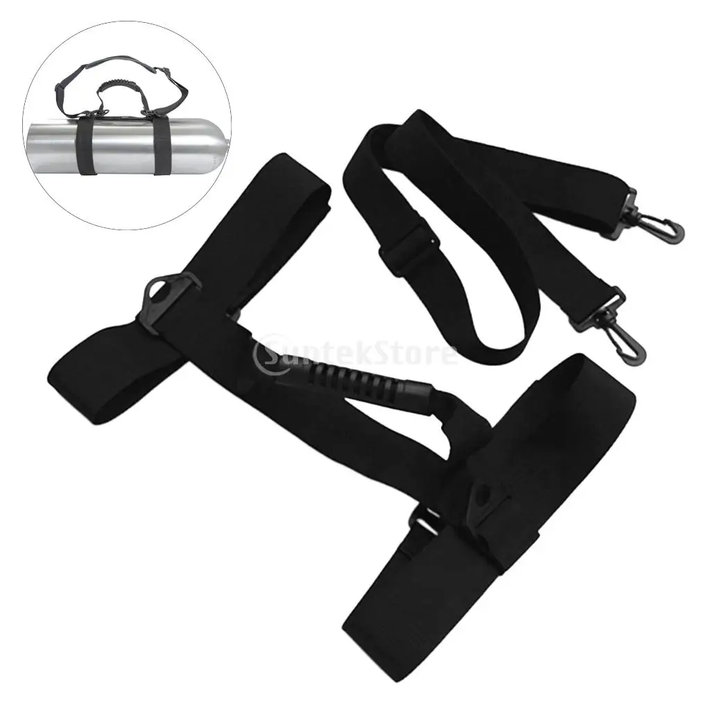 Scuba Diving Dive Tank Air Cylinder Bottle Transport Carry Strap Carrier Holder With Handle And